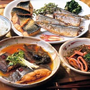 送料無料 岩手県 三陸産簡単調理セット / カレイ 煮付 秋刀魚 塩焼 鯖 レンチン お取り寄せ グルメ 特産品