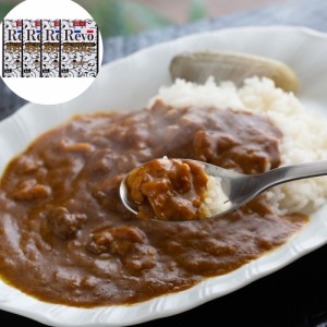 送料無料 大阪 「洋食Revo」 和牛すじカレー（レトルト・4箱) /  お取り寄せ グルメ 食品 ギフト プレゼント おすすめ