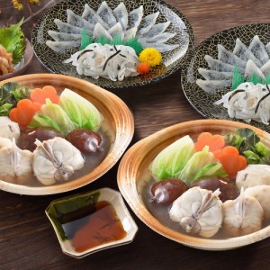 関とら本店 とらふく刺身＆とらふくちり鍋（個食鍋）セット（とらふく塩辛付） 送料無料 / お取り寄せ お土産 ギフト プレゼント 特産品 