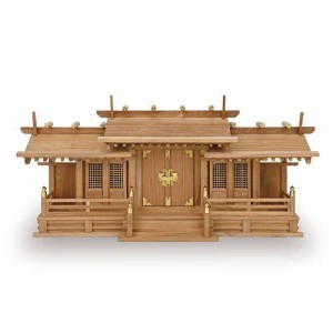 送料無料 エンジュ格子戸付三ツ屋根三社（小） / お取り寄せ 通販 お土産 お祝い プレゼント ギフト おすすめ