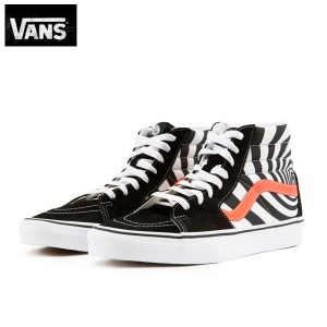 バンズVANSヴァンズ靴スニーカーSK8-HIスケートハイ(SWIRL) BLACK/FIERY CORAL
