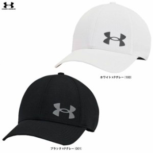 【ホワイトのみ】UNDER ARMOUR（アンダーアーマー）UA アイソチル アーマーベント ストレート（1361530）アウトドア 帽子 吸汗速乾 熱中