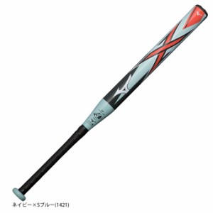 【76cm】MIZUNO（ミズノ）ソフト2号 ゴムボール用FRP製バット X エックス（1CJFS62376）ソフトボール カーボン 少年用 ジュニア