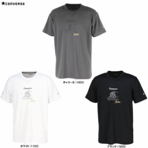 ◆メール便対応商品◆CONVERSE（コンバース）ゴールドシリーズ プリントTシャツ（CBG232352） 半袖 吸汗速乾 メンズ