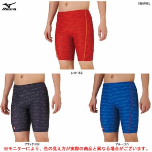 ◆メール便対応商品◆MIZUNO（ミズノ）アクア用 MARVELハーフスパッツL（N2JB9671）水泳 水着 ハーフスパッツ MARVEL メンズ