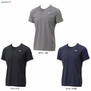 ◆メール便対応商品◆SPEEDO（スピード）アクティブ ハイブリッド ショート Tシャツ（SD18T52）スポーツ トレーニング ウェア シャツ 半