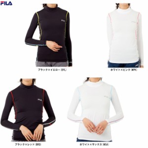 ◆メール便対応商品◆FILA（フィラ）接触冷感ハイネックコンプレッションシャツ（411400）インナー 着圧 レディース