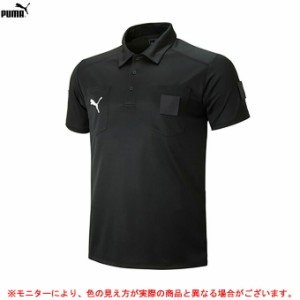 【Sサイズのみ】PUMA（プーマ）SS レフリーシャツ（656328）サッカー フットサル 審判 ポロシャツ 半袖 男性用 メンズ
