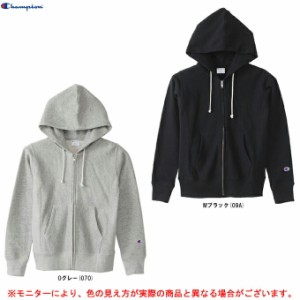 【ブラック/Mのみ】Champion（チャンピオン）リバースウィーブ(R) ジップフーデッド スウェットシャツ（CWK107）カジュアル パーカー フ