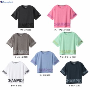◆メール便対応商品◆Champion（チャンピオン）ショートスリーブTシャツ（CWVS308）ランニング 半袖 ショート丈 レディース