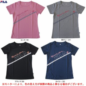 ◆メール便対応商品◆FILA（フィラ）グラフィック 半袖Tシャツ（FL6505） ランニング 女性用 レディース