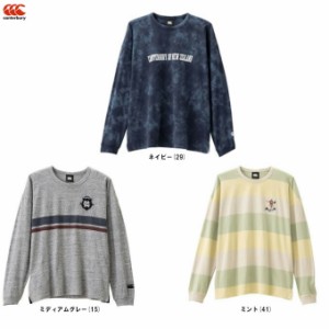 ◆メール便対応商品◆Canterbury（カンタベリー）ロングスリーブ Tシャツ（RA42072）ラグビー ロンT 長袖 男性用 メンズ