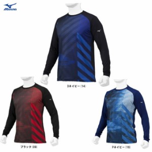 ◆メール便対応商品◆MIZUNO（ミズノ）限定 裏起毛グラフィックTシャツ 長袖（12JA2T85） 野球 アンダーシャツ メンズ