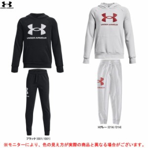 UNDER ARMOUR（アンダーアーマー）UA ライバル フリース ビックロゴ フィル フーディー パンツ 上下セット（1373558/1373557）ジュニア