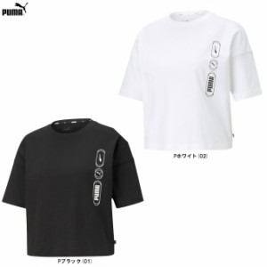 ◆メール便対応商品◆PUMA（プーマ）REBEL ファッション Tシャツ（588817） ランニング 半袖 クロップド丈 レディース