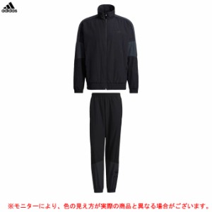 adidas（アディダス）ルーズフィット ウーブントラックトップ パンツ 上下セット（BN644/BN646）スポーツ ウインドブレーカー メンズ