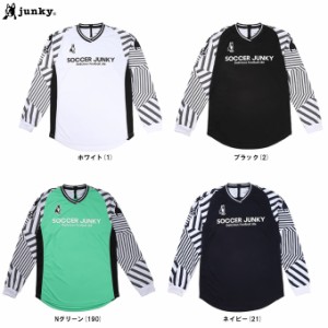 ◆メール便対応商品◆junky（ジャンキー）pulizia+1 ロングスリーブ ワークアウト シャツ（SJ22D06）サッカー 長袖 ロンT メンズ