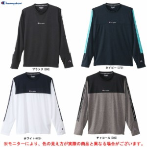 【チャコール/Mのみ】Champion（チャンピオン）ロング スリーブ Tシャツ（C3SS411）スポーツ トレーニング ウェア Tシャツ ロンT 長袖 カ