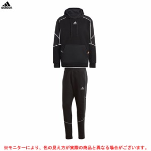 adidas（アディダス）M ESS 裏起毛 スウェット FZフーディ パンツ 上下セット（D9347/DI380）スポーツ セットアップ フード付き メンズ