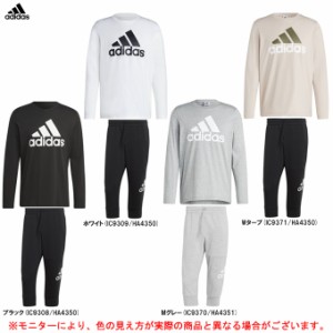 adidas（アディダス）M ESS BL SJ LS Tシャツ 7分丈スウェットパンツ 上下セット（ECR12/ECQ60）スポーツ ロンT セットアップ メンズ