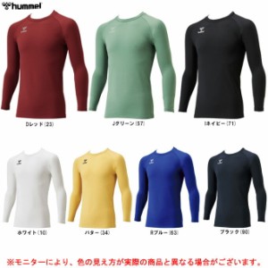 ◆メール便対応商品◆hummel（ヒュンメル）ジュニア 丸首 あったかインナーシャツ（HJP5155C） 裏起毛 長袖 キッズ