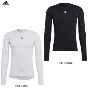 ◆メール便対応商品◆adidas（アディダス）テックフィット 長袖Tシャツ（IG435） コンプレッション インナー メンズ