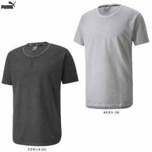 ◆メール便対応商品◆PUMA（プーマ）STUDIO WASH SS Tシャツ（521940） ランニング 半袖 クルーネック メンズ