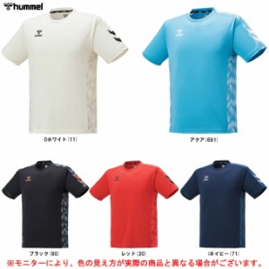 ◆メール便対応商品◆hummel（ヒュンメル）グラフィックシャツ（HAP1174） サッカー ハンドボール Tシャツ 半袖 吸汗速乾 メンズ