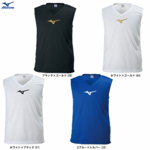 ◆メール便対応商品◆MIZUNO（ミズノ）ジュニア ノースリーブインナーシャツ（P2MA8190）アンダーシャツ 袖なし 吸汗速乾 キッズ