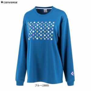 ◆メール便対応商品◆【Sサイズのみ】CONVERSE（コンバース）ウィメンズプリントロングスリーブシャツ（CB302354L）バスケ レディース