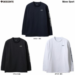 ◆メール便対応商品◆DESCENTE（デサント）スリーブロゴ ロングスリーブシャツ（DMMVJB56） 長袖 Tシャツ UVカット メンズ