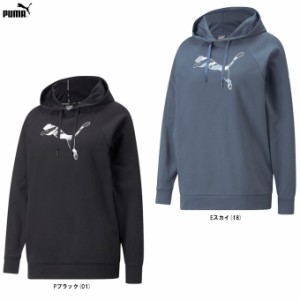 PUMA（プーマ）MODERN SPORTS フーディースウェット（672257）スポーツ トレーニング フードあり パーカー 長袖 ウェア レディース