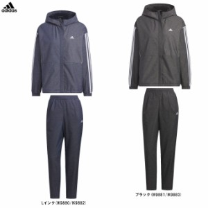 adidas（アディダス）デニム ウーブン ルーズフィット ウインドブレーカージャケット パンツ上下セット（IEH93/IEH92）レディース