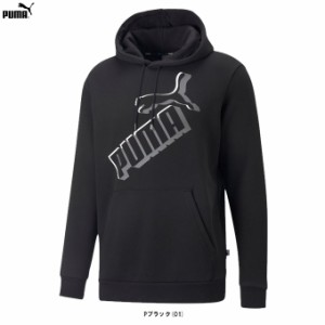 【Mサイズのみ】PUMA（プーマ）ビッグロゴ フーディスウェット FL（672495）スポーツ トレーニング ランニング カジュアル ウェア 長袖 