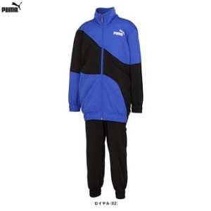 PUMA（プーマ）PUMA POWER キャット ポリ トリコット トレーニングスーツ 上下セット（675812）トレーニング セットアップ 長袖 ジュニア