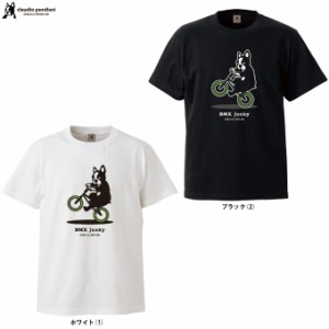 ◆メール便対応商品◆junky（ジャンキー）BMX犬 半袖TEE（CP23G24） Tシャツ トップス Claudio Pandiani メンズ