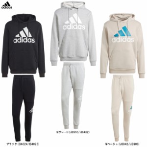 adidas（アディダス）M ESS BL 裏起毛 スウェットフーディ パンツ 上下セット（DTN94/DTN90）セットアップ パーカー フードあり メンズ