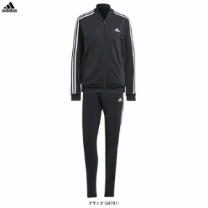 adidas（アディダス）エッセンシャルズ スリーストライプス トラックスーツ（FAN84）上下セット セットアップ ジャージ レディース