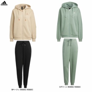 adidas（アディダス）ワーディング ルーズフィット フリース フルジップパーカー パンツ 上下セット（IEH71/IEH69）裏起毛  レディース