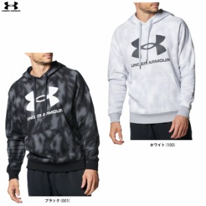 UNDER ARMOUR（アンダーアーマー）UAライバルフリース ビッグロゴ フーディー（1381331）スポーツ スウェット パーカー 裏起毛 メンズ