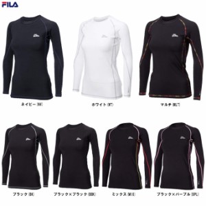 ◆メール便対応商品◆FILA（フィラ）コンプレッションクルーネックシャツ（419402） インナー ランニング 着圧 レディース