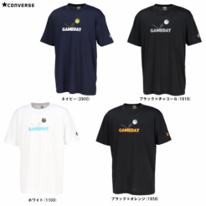 ◆メール便対応商品◆CONVERSE（コンバース）プリントTシャツ（CB241367） バスケットボール 半袖 吸汗速乾 男性用 メンズ