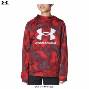 UNDER ARMOUR（アンダーアーマー）UAアーマーフリース プリント ビッグロゴ フーディー（1381173）パーカー 裏起毛 スウェット ジュニア