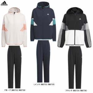 adidas（アディダス）シーズナル ルーズフィット クロスジャケット パンツ 上下セット（JSY05/JSY06）ウィンドブレーカー レディース