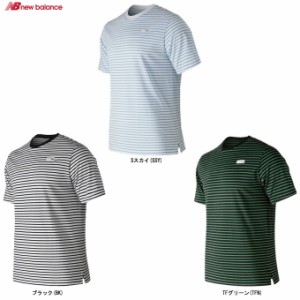 New Balance（ニューバランス）アスレチック ストライプ Tシャツ（AMT91561）トレーニング フィットネス Tシャツ ボーダー ウェア メンズ