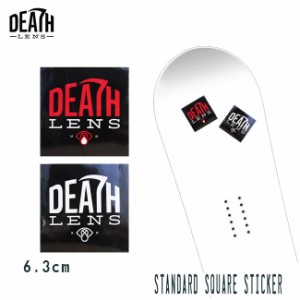 ステッカー DEATH DIGITAL LENS STANDARD SQUARE STICKER デス レンズ スノーボード スケート