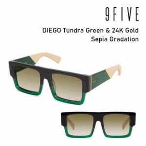 サングラス ナインファイブ 9five DIEGO Tundra Green & 24K Gold Sepia Gradation ディエゴ スケート HIP HOP界やNBAからも支持