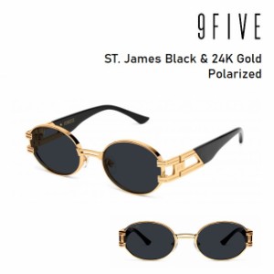 サングラス 9FIVE ST. James Black & 24K Gold / Polarized 偏光レンズ ナインファイブ/スケート HIP HOP界やNBAからも支持