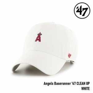 キャップ フォーティセブン '47 Angels CLEAN UP Base Runner White MLB CAP エンゼルス クリーンナップ ベースランナー ミニロゴ