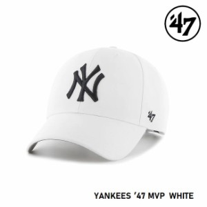 47 キャップ  '47 Brand フォーティセブン MVP Yankees White MLB CAP NY ニューヨーク・ヤンキース メジャーリーグ 白